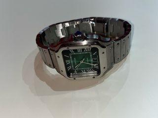 Reloj Cartier Santos Esfera Verde
