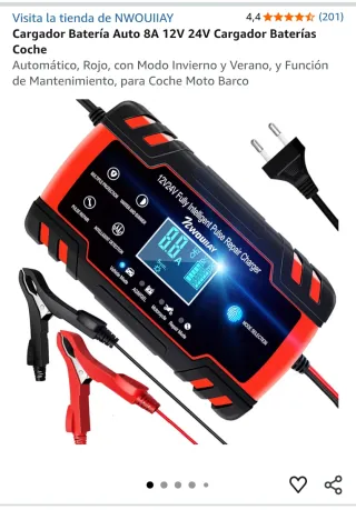 Cargador comprobador de baterías