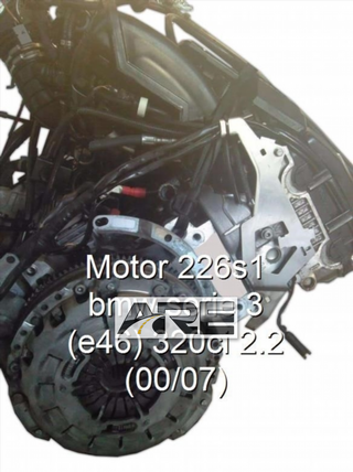 Motor 226s1 bmw serie 3 (e46) 320ci 2.2 (0