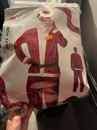 Disfraz Papá Noel Peluca y Barba Adulto