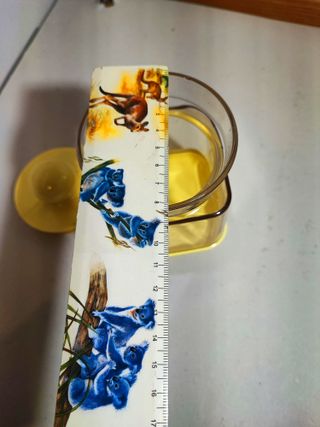 Contenitore Giallo Particolare h11cm 8cm x 8cm  Gu