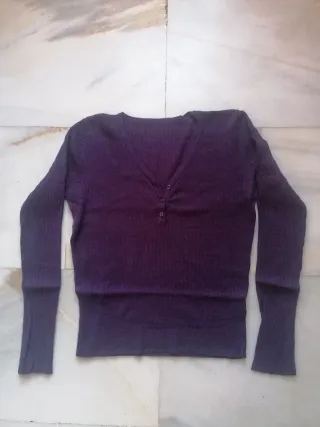 Jersey morado de manga larga