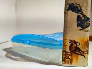 Contenitore Snips Trasparente tappo Blu 23x16x4 cm