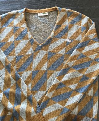 Jersey Lacoste V-Neck Estampado Vintage