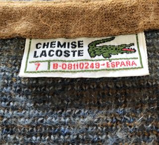 Jersey Lacoste V-Neck Estampado Vintage