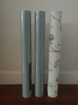 3 Rollos Papel Pintado (2 nuevos, 1 empezado)