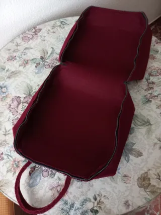 Bolso de viaje Burel, hecho a mano, sin estrenar.