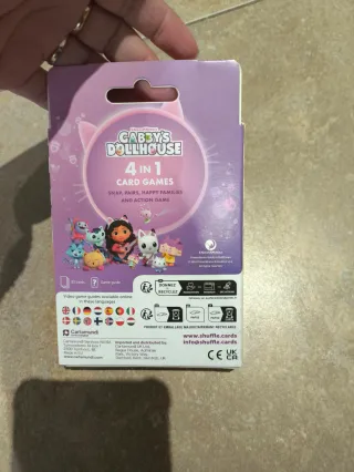 Juego de cartas Gabby's Dollhouse nuevo