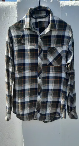 Camisa cuadros calentita M