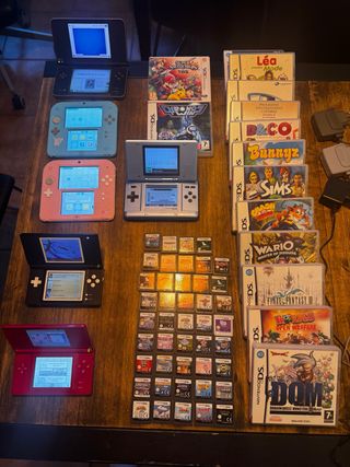 Lote Nintendo DS: 6 Consolas + 58 Juegos