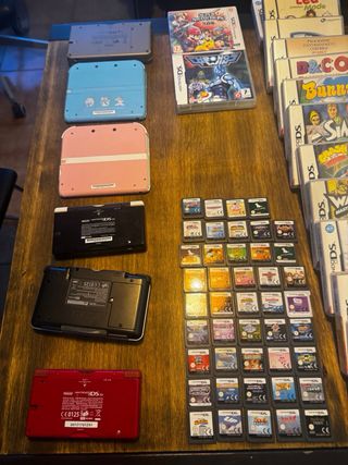 Lote Nintendo DS: 6 Consolas + 58 Juegos