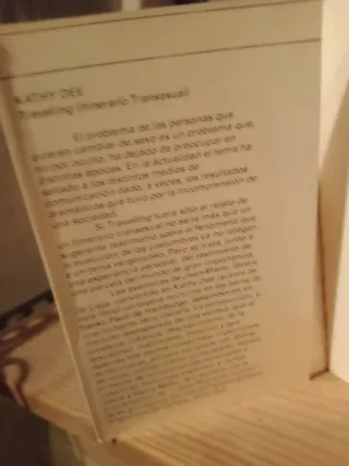 Libro travelling itinerario transexual Kathy Dee