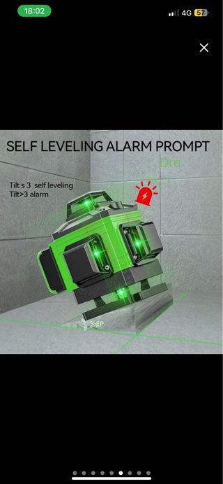 NUEVO Nivel Láser 4x360° 4D 16 Líneas