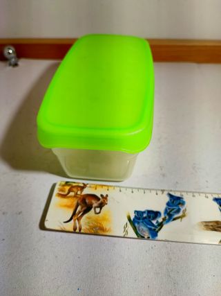 Contenitore Rettangolare Verde 16x6x6cm