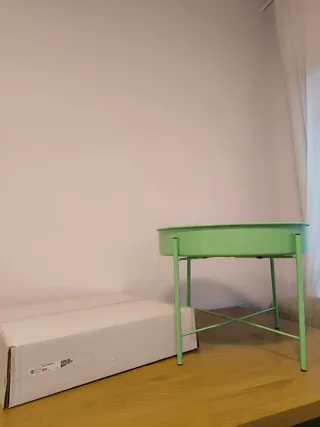 Tavolo ausiliario Ikea Kulturskog verde nuovo