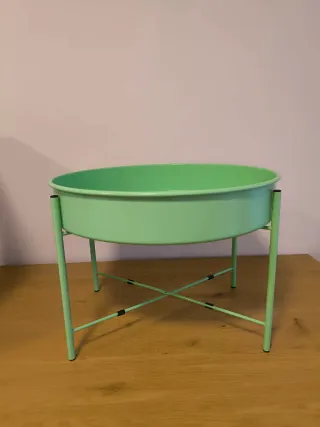 Tavolo ausiliario Ikea Kulturskog verde nuovo