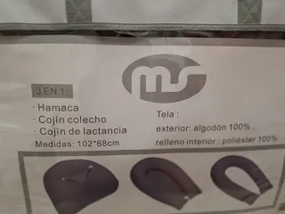 Cojin de lactancia 3 en 1 gris