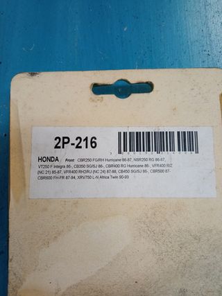Pastillas Freno Honda