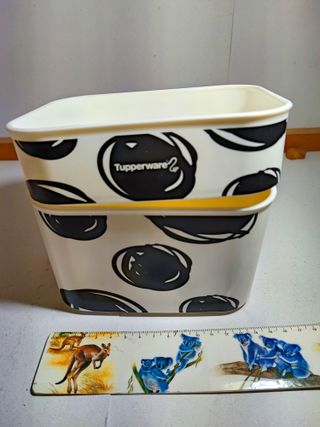 2 Contenitori TupperWare Mucca 10cm x 14cm  Dimens