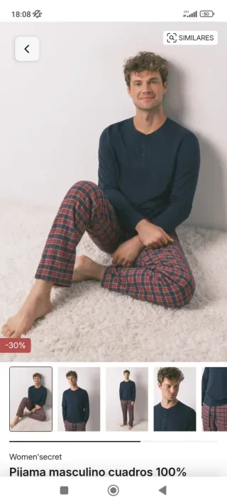 Pijama Women Secret Man M a estrenar