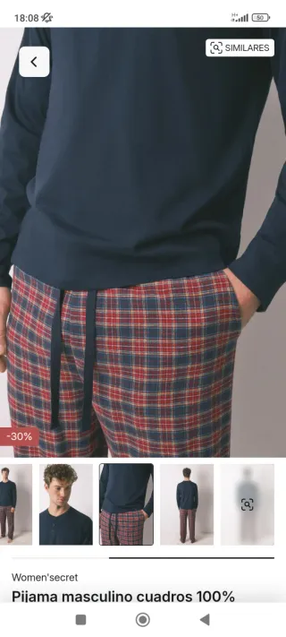 Pijama Women Secret Man M a estrenar