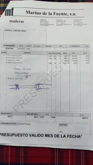 Puerta Acorazada Blanca por ambas caras.
