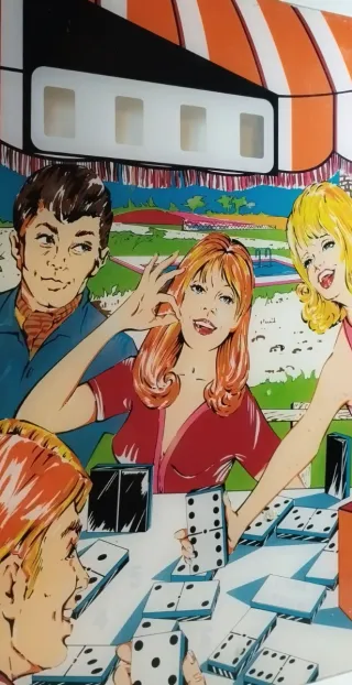 Portada de máquina recreativa pintball vintage