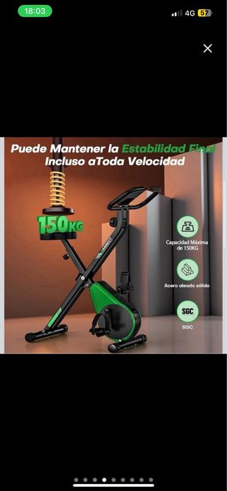 NUEVA Bicicleta Estática Plegable