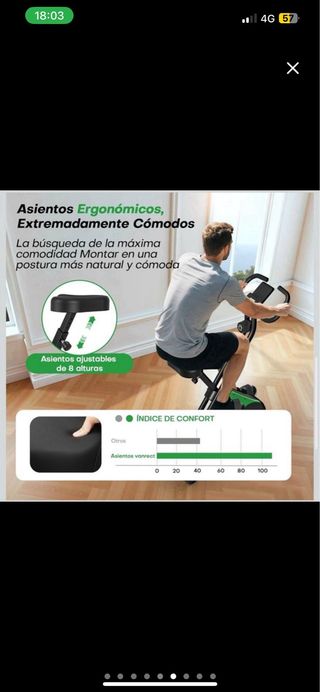 NUEVA Bicicleta Estática Plegable
