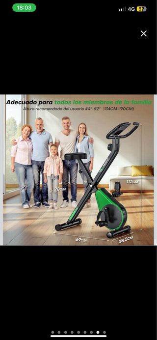 NUEVA Bicicleta Estática Plegable