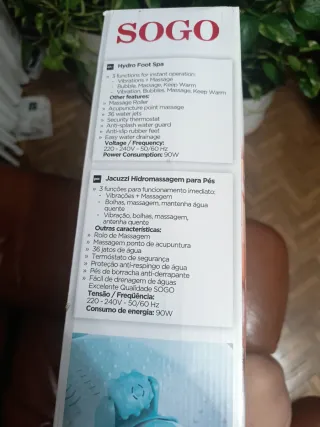 Jacuzzi Pies Sogo Hidromasaje 90W