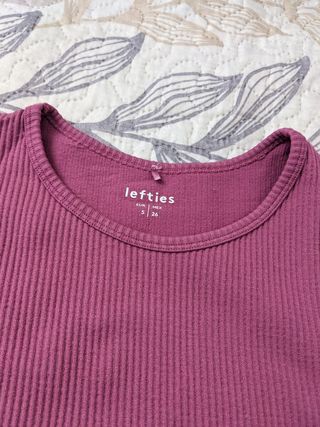 Camiseta crop top manga larga