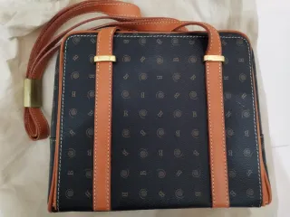 Borsa Rocco Barocco Pelle Nera e Cuoio