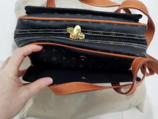 Borsa Rocco Barocco Pelle Nera e Cuoio