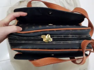 Borsa Rocco Barocco Pelle Nera e Cuoio