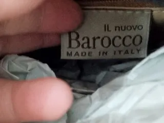 Borsa Rocco Barocco Pelle Nera e Cuoio