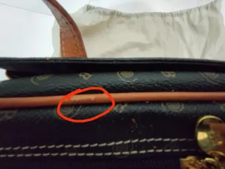 Borsa Rocco Barocco Pelle Nera e Cuoio