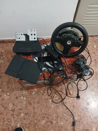 PlayStation 2 mas pack de accesorios volante y ped