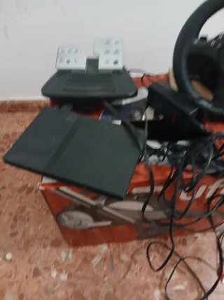 PlayStation 2 mas pack de accesorios volante y ped