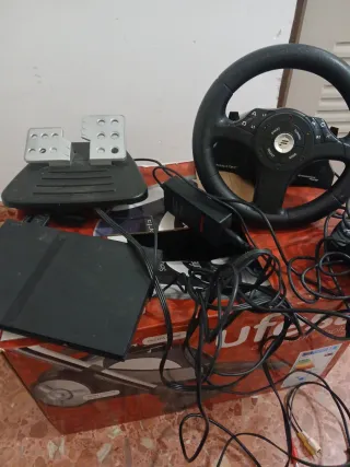 PlayStation 2 mas pack de accesorios volante y ped