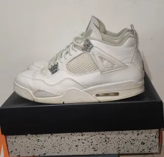 Air Jordan 4 Retro, blancas, T. 46