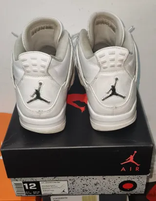 Air Jordan 4 Retro, blancas, T. 46