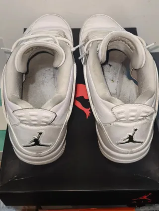 Air Jordan 4 Retro, blancas, T. 46