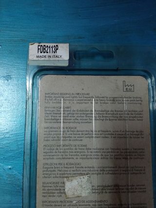 Pastillas Freno Moto Ferodo FDB2113P Honda