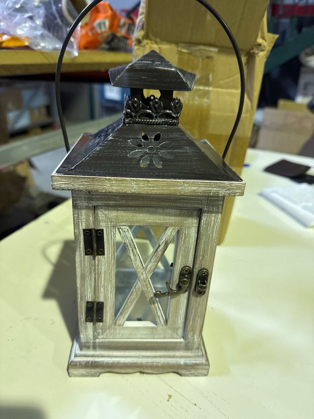 Faroles de madera para velas