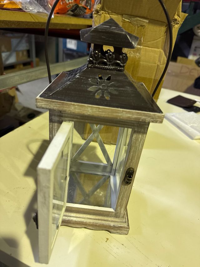 Faroles de madera para velas