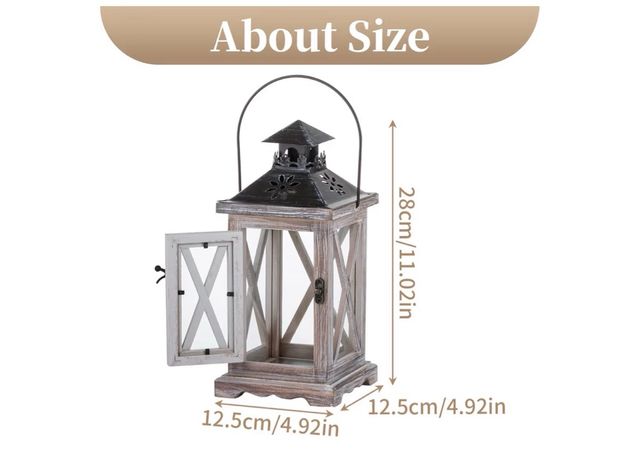 Faroles de madera para velas