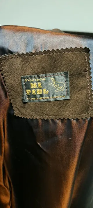 Abrigo de ante Mi Piel marrón