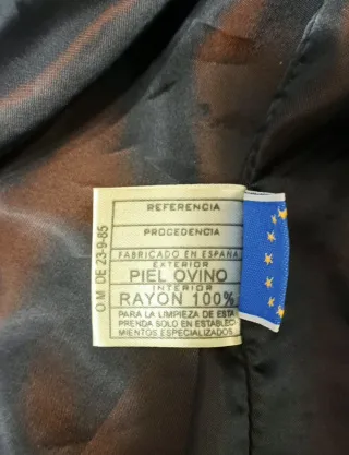 Abrigo de ante Mi Piel marrón