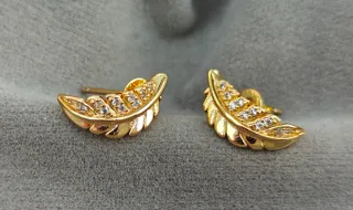 Pendientes oro ALE MET con circonitas